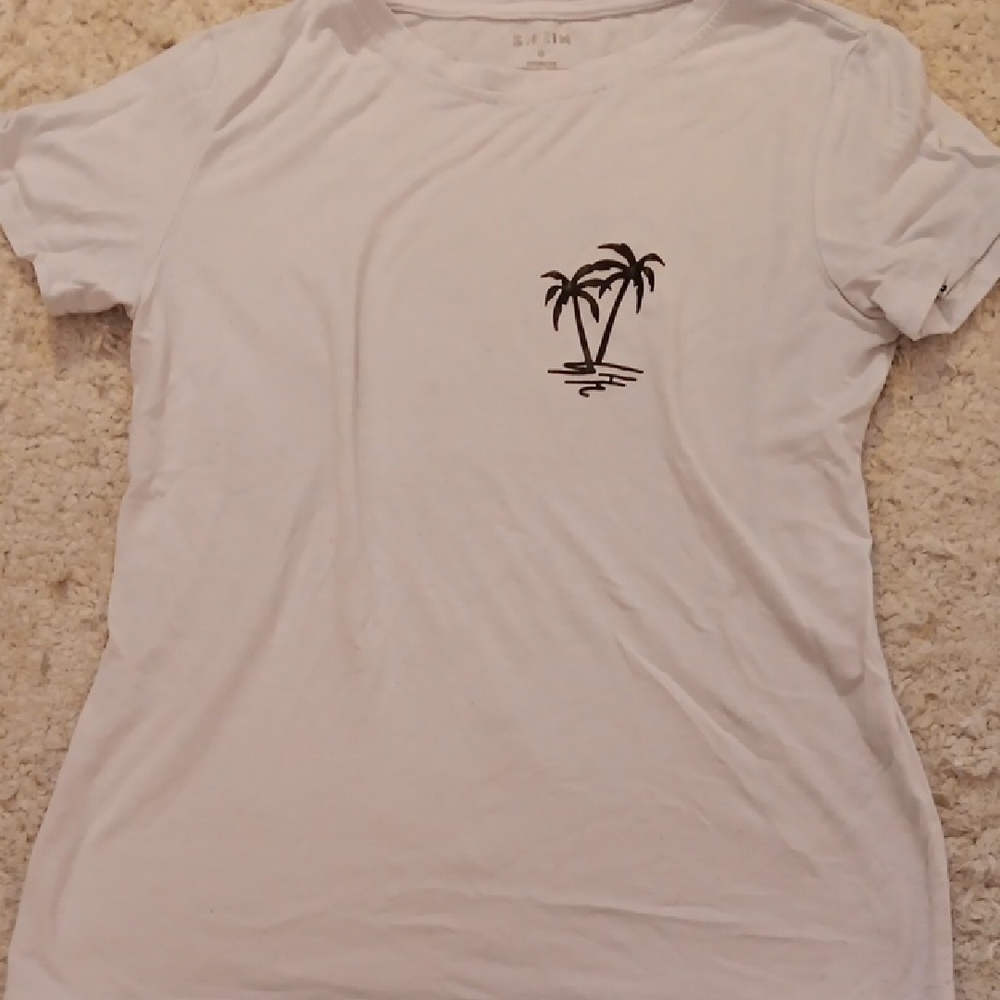White Palm Tree Graphic Tee